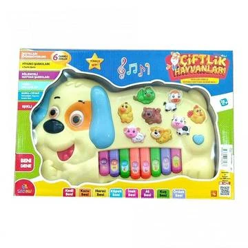Canali Toys Cnl-2223 Türkçe Hayvan Sesli Piyano Kopek Görünümlü