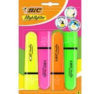 Bic Marking Flat Fosforlu Kalem 4 Lü