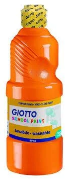 Giotto Guaj Boya Washable Paint 500 ML Turuncu 535305