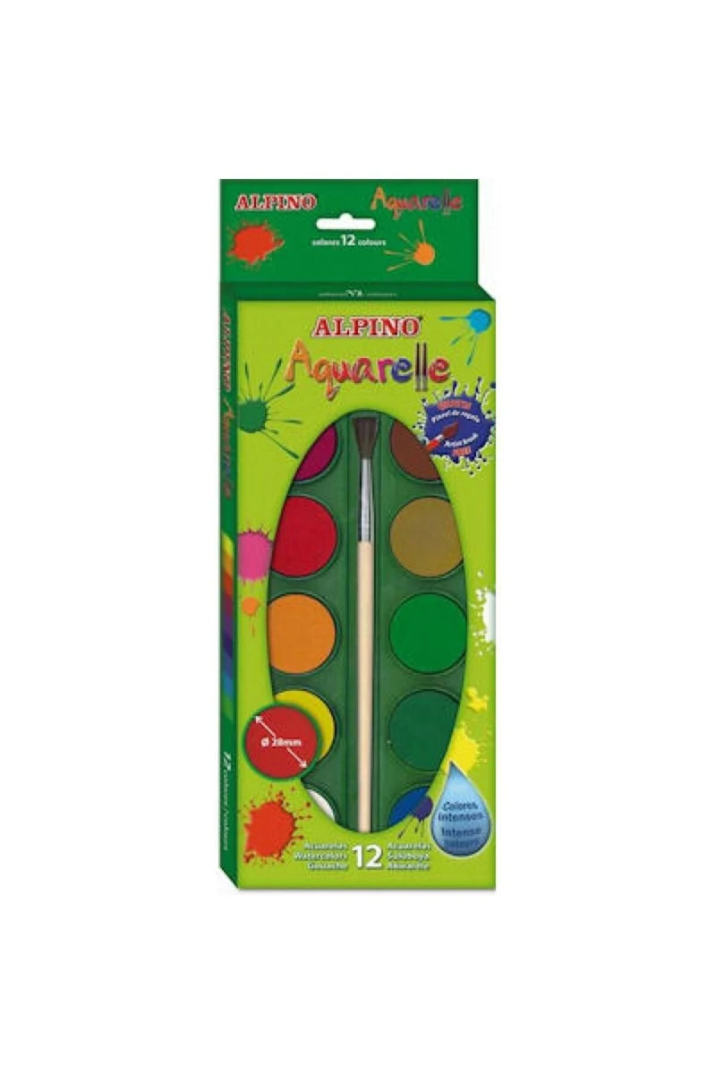 Alpıno Aq-01 Suluboya 12 Li