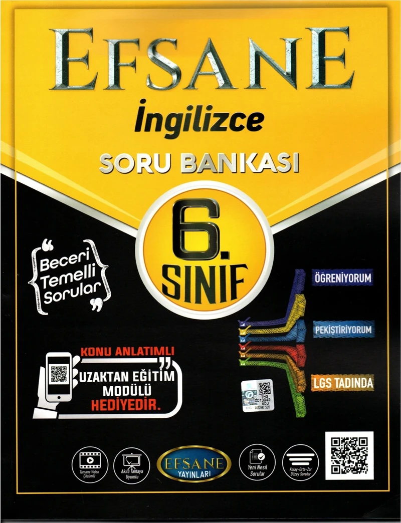 Efsane Yayınları 6.Sınıf İngilizce Soru Bankası