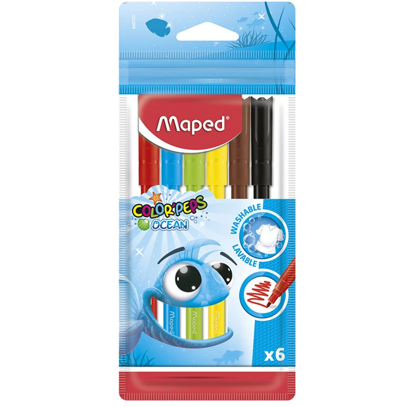 Maped 845723 Keçeli Kalem 6 Renk Ocean