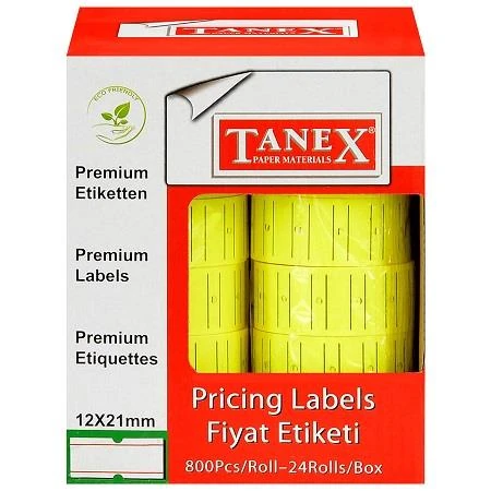 Tanex 2112Fyc Fiyat Etiketi Flo Sarı
