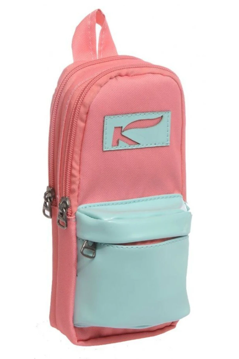 Kaukko Bright Rugan Kalem Çantası (Kalemlik) Yavruağzı K2127