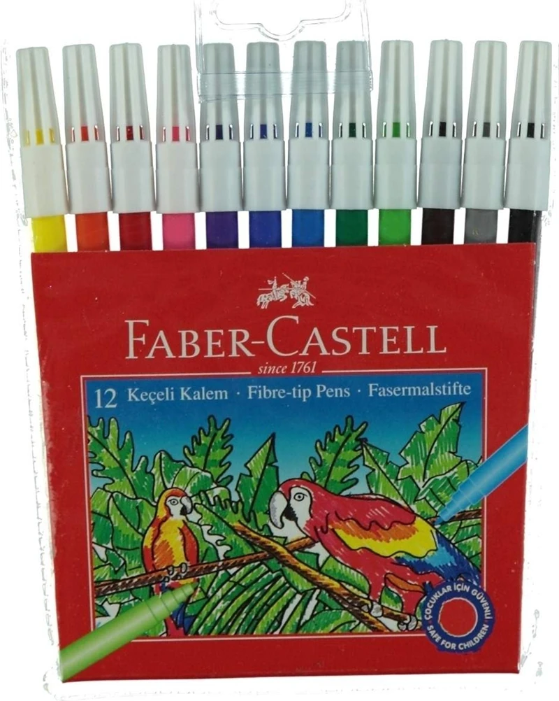 Faber-Castell Keçeli Kalem 12 Renk
