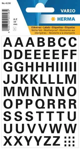 Herma 4158 Poşet Etiket A-Z Harf 10Mm