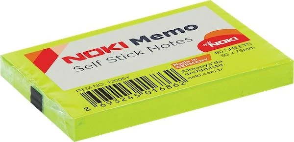 Noki 12006Y Memo 50*75 Neon Yeşil