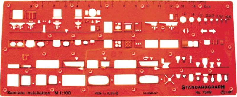 Standardgraph Şablon Sıhhı Tesisat 1 1:100 37349