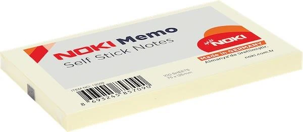 Noki Memo Yapışkanlı Not Kağıdı 75X125 100 Yp 12009 Sarı