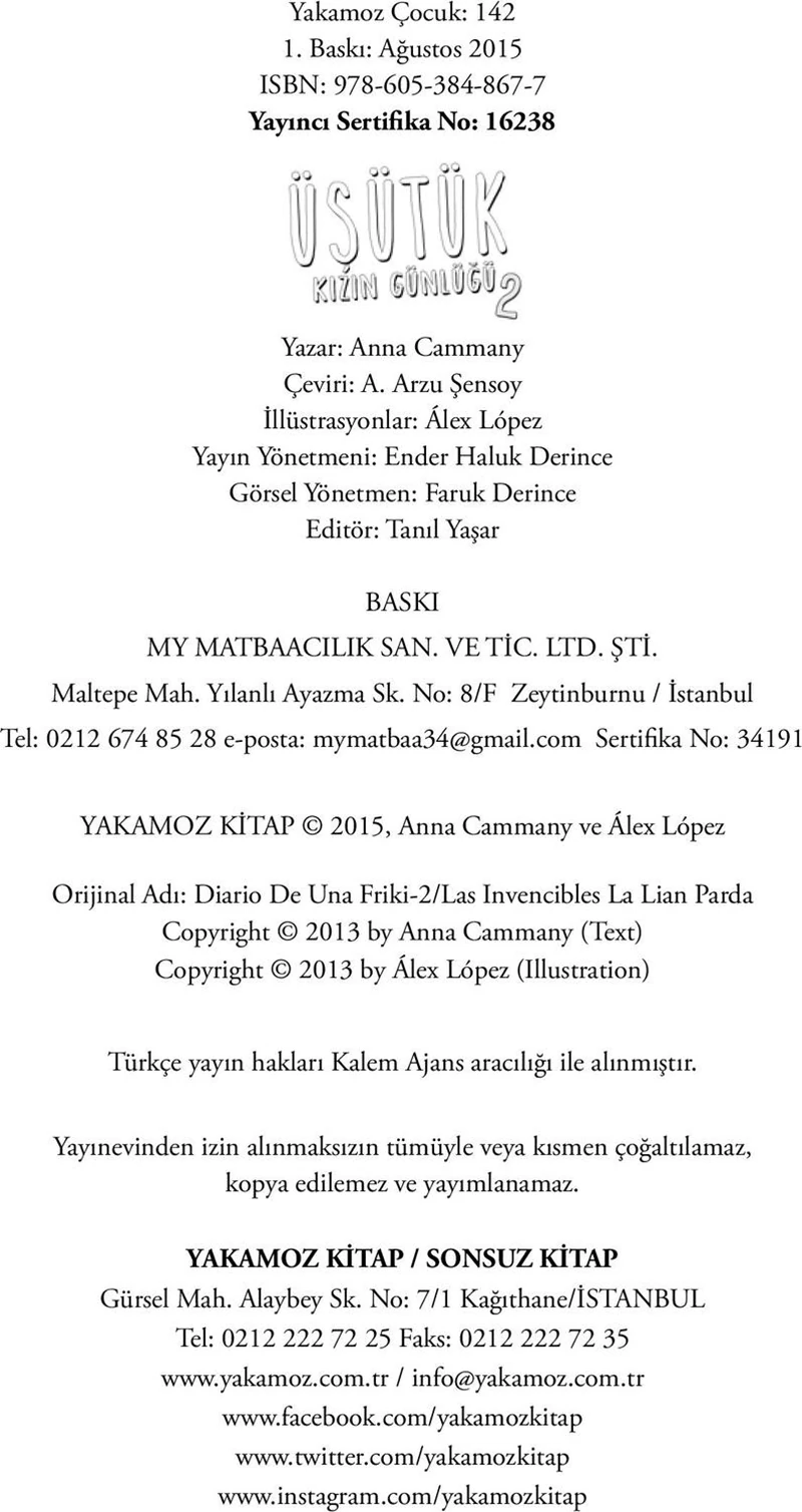 Üşütük - Kızın Günlüğü - Anna Cammany