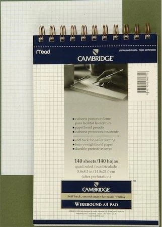 Mead 243848 Cambridge A/5 140Yp Kareli Beyaz