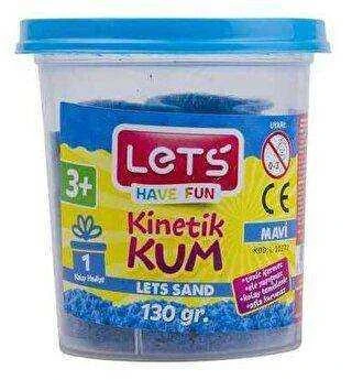 Lets Kinetik Kum 130 Gr Mavi Plastik Kutu L10172