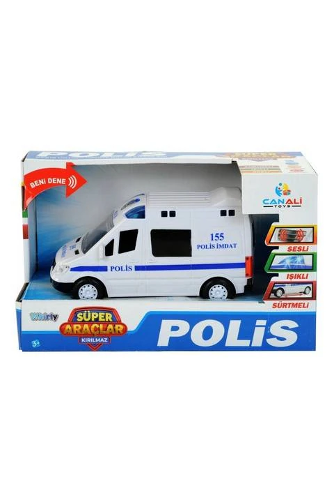 Canali Toys Cnl-9999-1 Işıklı Sesli Pilli Polis Ekip Arabası