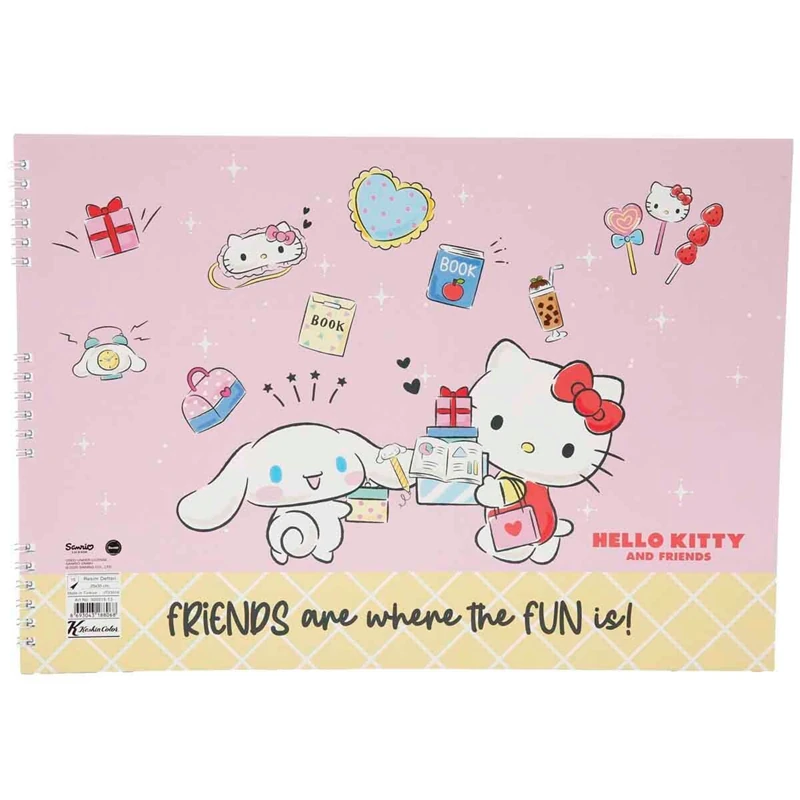 Hello Kitty And Friends Resim Defteri 25 x 35 cm 15 Yaprak 300215-13