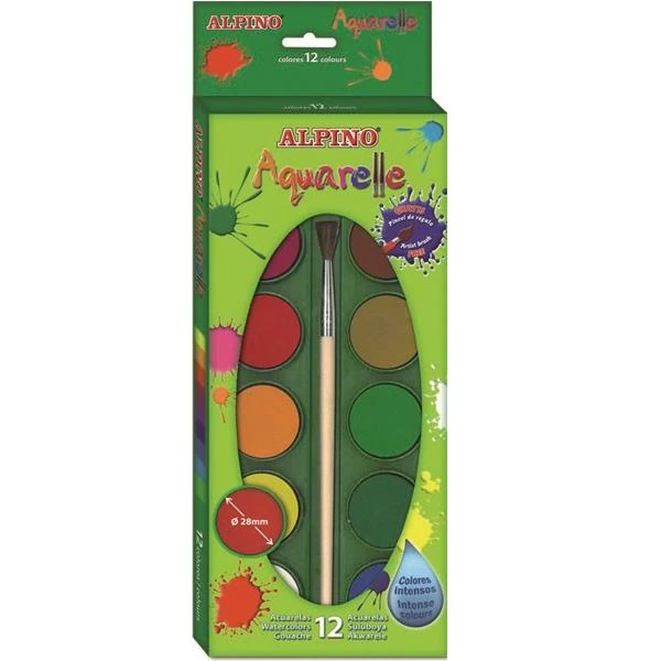 Alpıno Aq-01 Suluboya 12 Li