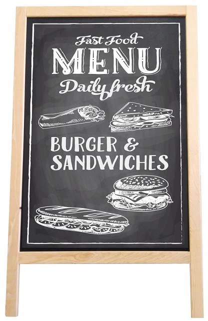 İnter Int-412 50*70 Ahşap Menü Tahtası