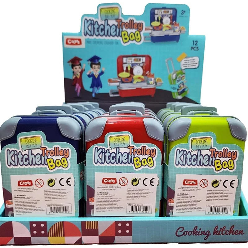 Ctoy Oyuncak Mini Çekçekli Mutfak Çantası