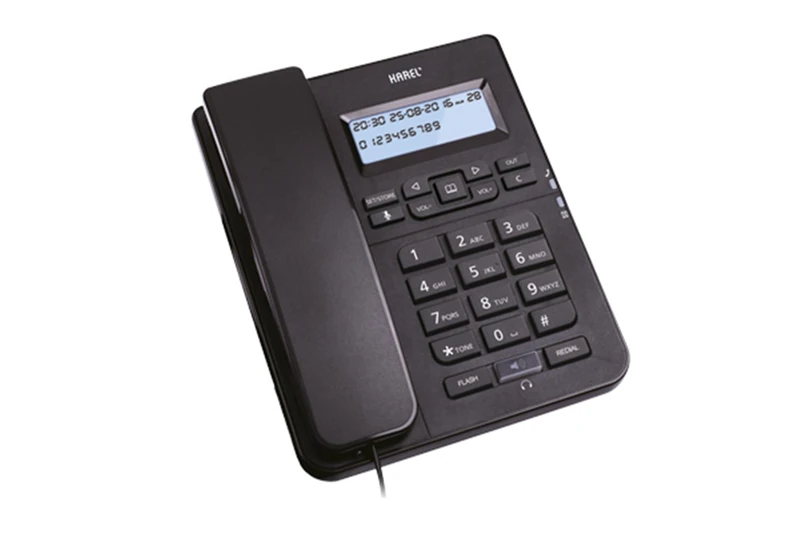 Karel TM145 Kablolu Telefon - Siyah