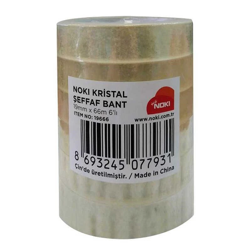 Noki 19666 19*66 Şeffaf Bant 6Lı