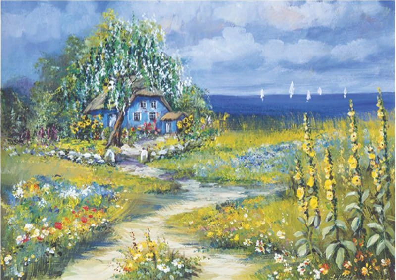 Keskin 260402-99 34*49 500 Lü Yapboz Kır Evi