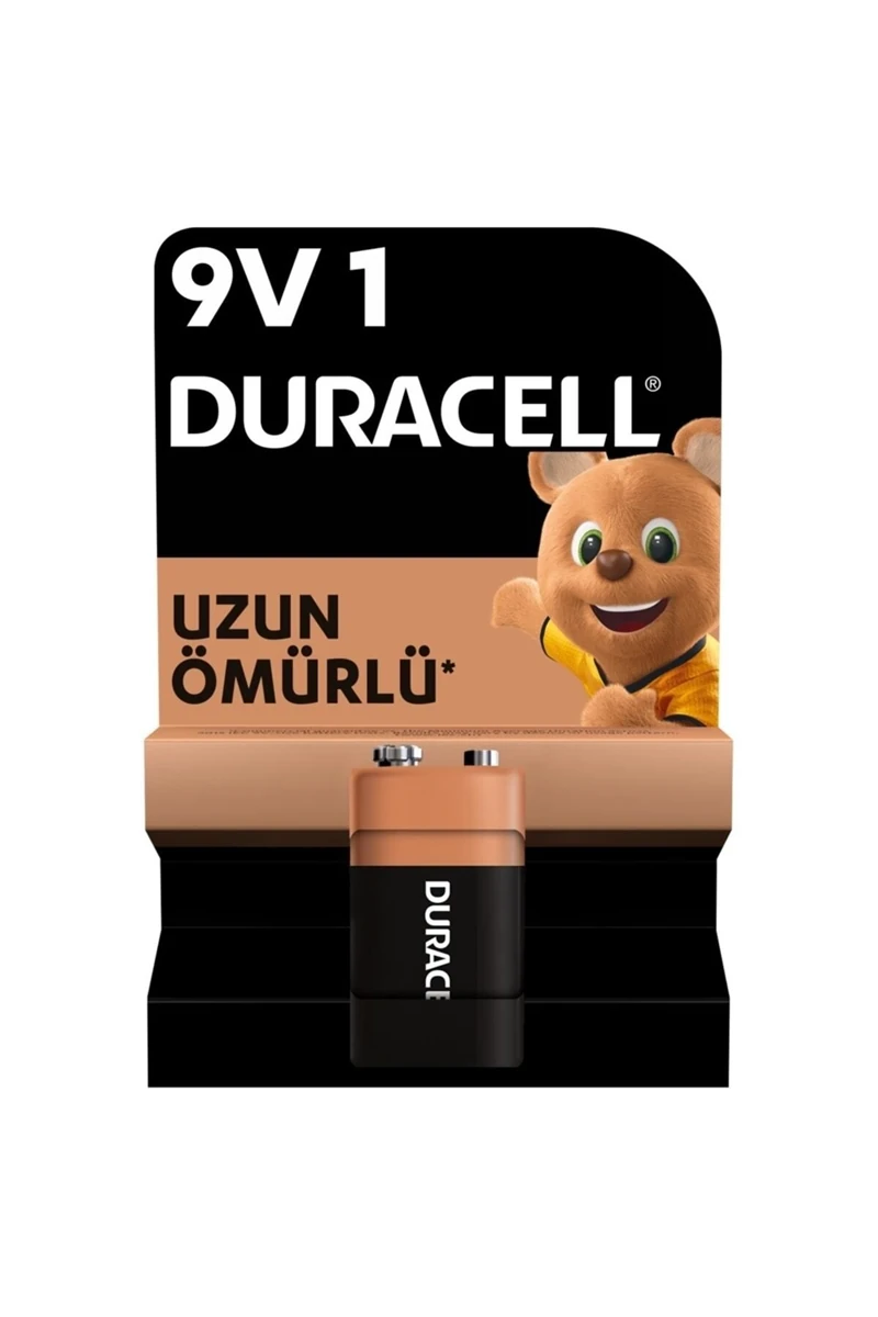 Duracell Alkalin 9 Volt Pil 1 Lİ Kartela