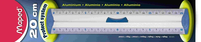 Maped 120120 Alüminyum 20Cm Cetvel Çift Desimetre