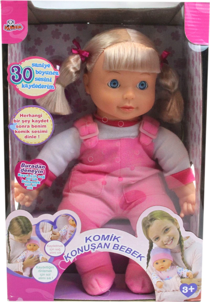 Vardem Kutulu 16' Ses Kayıtlı Komik Konuşan Bebek