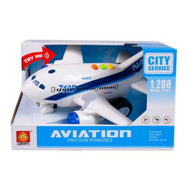 Kzl-Wy710A Küçük Yolcu Uçağı Sesli Işıklı *24