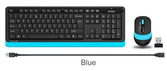 A4 Tech Fg1010 2.4G Mavi Q Fn-Mm Klv+Optik Mouse Set