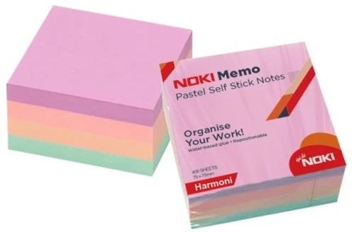 Noki 12013-33 Memo 75*75 Pastel Buz Küp Blok 400Sy