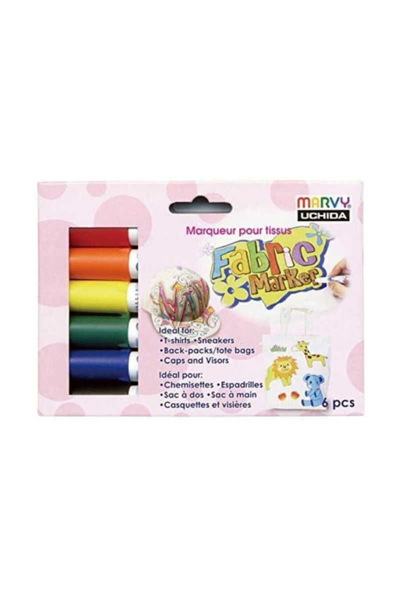 Marvy 560-6V Kumaş Kalemi 6Lı Set