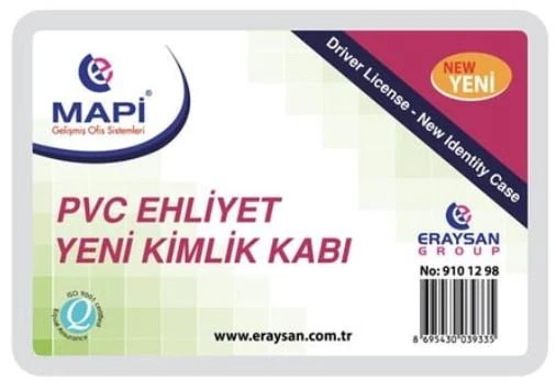 Mapi Pvc Sert Ehliyet- Yeni Kimlik Kabı 75Li Paket 9101296