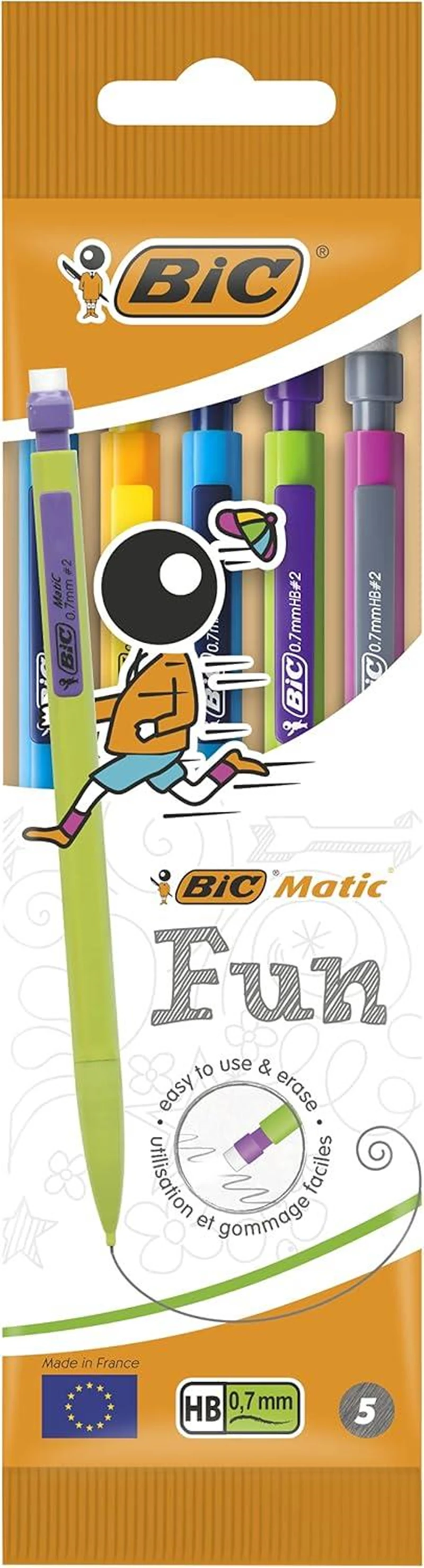Bic Matic Fun 0.7 mm Versatil Kalem 5'li Poşet