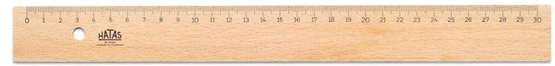 Hatas 0035 Tahta Cetvel (Takviyesiz) 30Cm*25