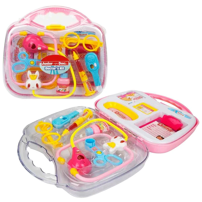 Sesli ve Işıklı Çantalı Doktor Seti 11 Parça