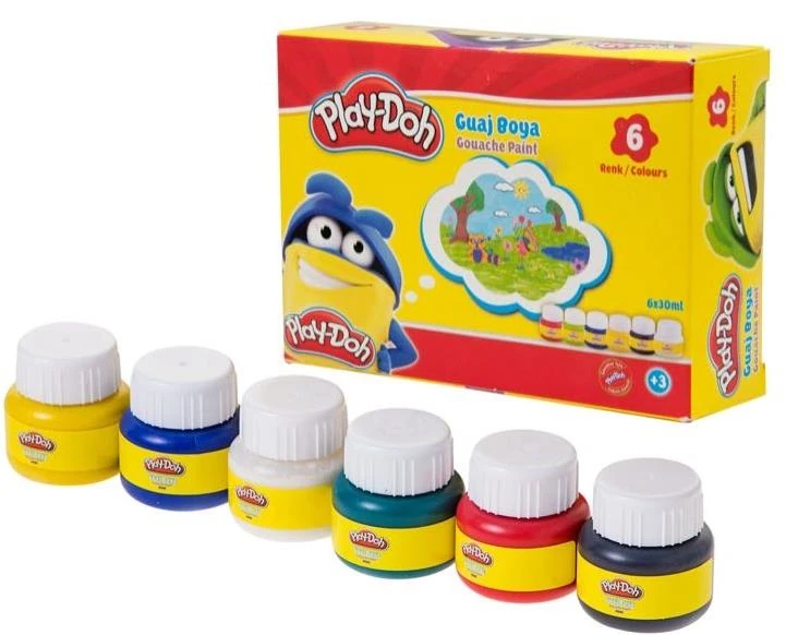 Play-Doh Guaj Boya 6 Renk 30 Ml Gu001