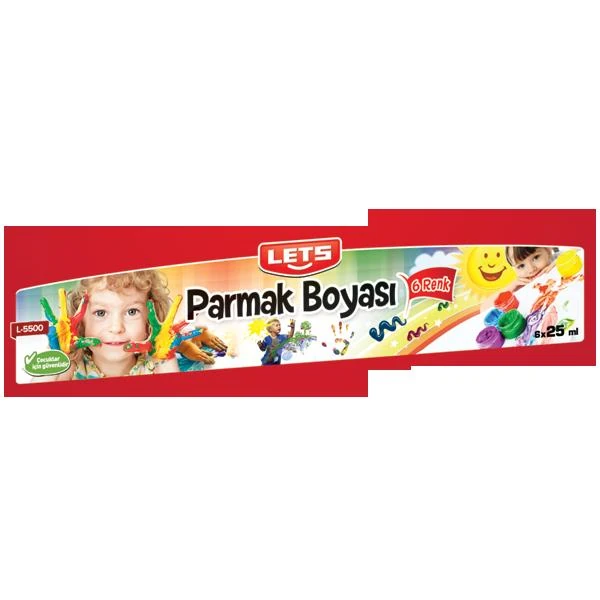 Lets Parmak Boyası 25Ml 6 Renk L5500
