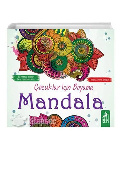 Çocuklar İçin Boyama Mandala Ren Kitap