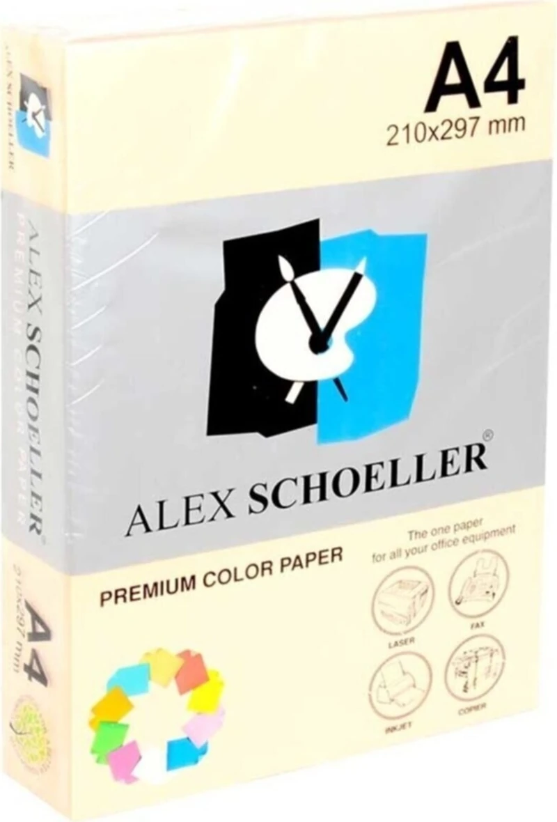 Alex Alx-510 Renkli Fotokopi Kağıdı A4 80Gr 500Lü Krem