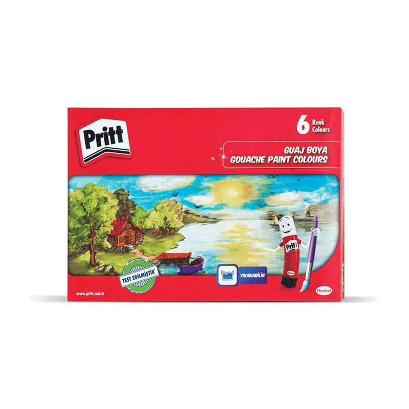 Pritt 1577155 6Renk 18Ml Guaj Boya 24*24