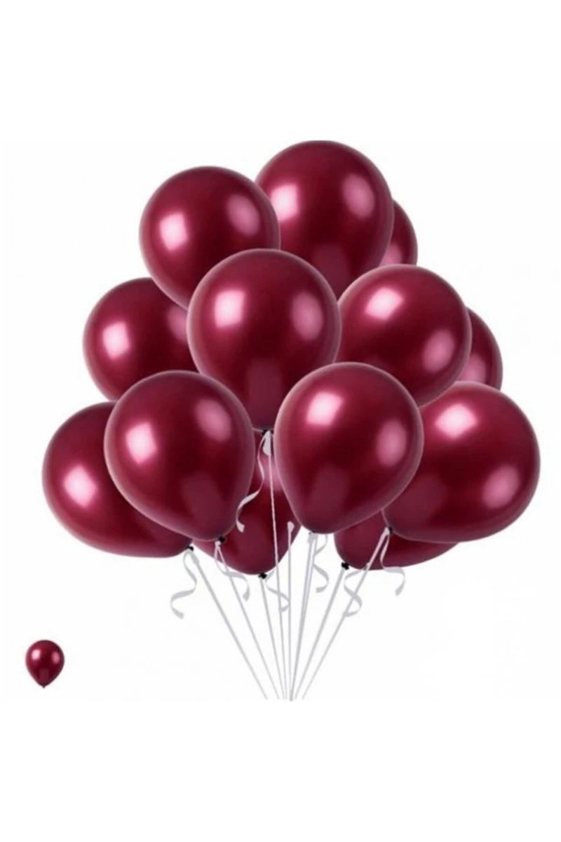 Nedi Pm-72213 Metalik Balon Bordo 100Lü