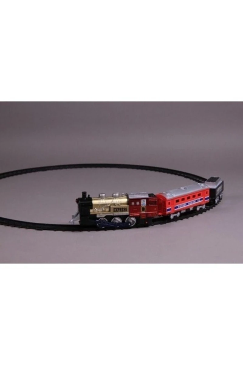 Cansu Westeren Express Tren Seti-Pilli Kırmızı - Siyah