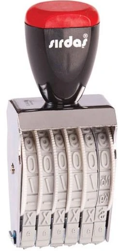 Sırdaş Numaratör 9Mm 6 Hane 1596