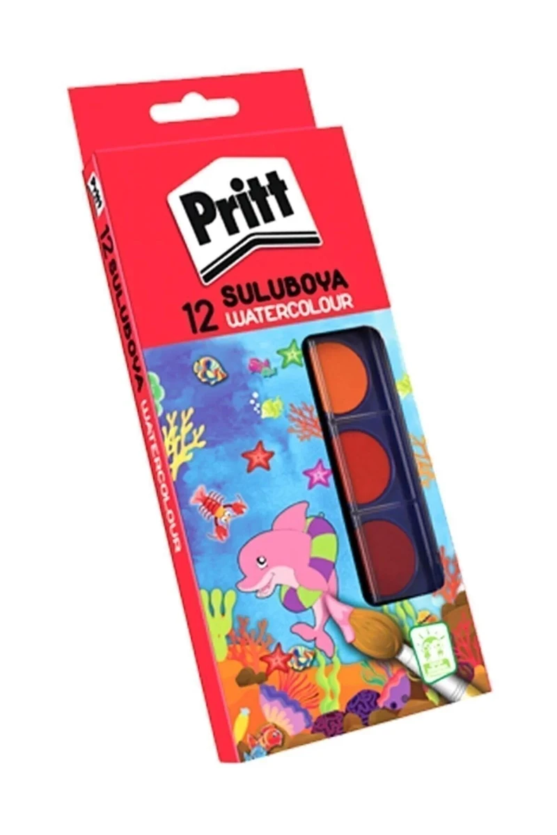 Pritt 1047948 12Renk Suluboya Büyük 12*72