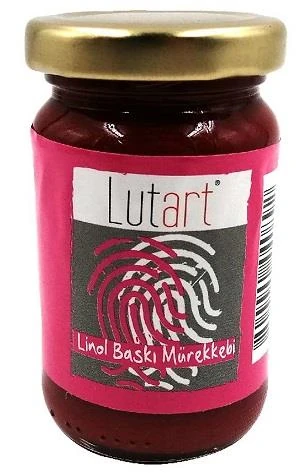 Lutart Linol Baskı Mürekkebi 100 Ml Kırmızı Lmb-6600