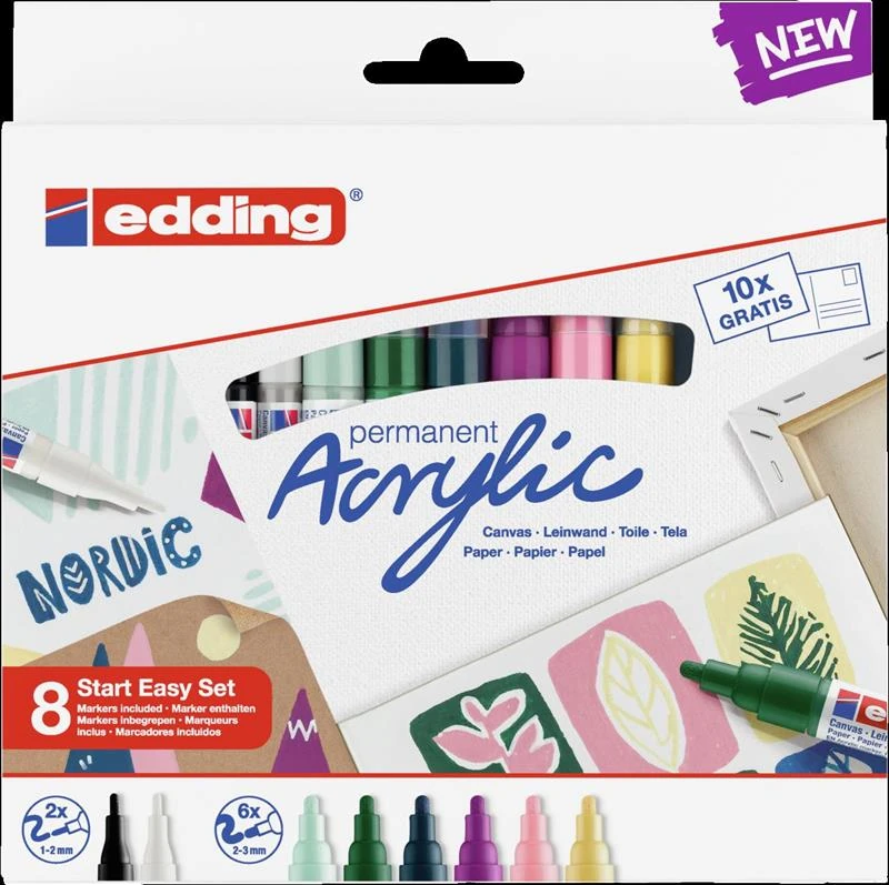 Edding Edakrılıkk899 Akrilik Kolay Başlangıç Seti Nordıc