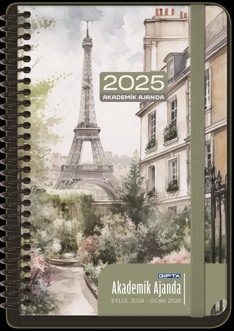 Gıpta 460-Shk 17X24 Sp.Srt.Kpk.Haftalık Akademik Ajanda *12