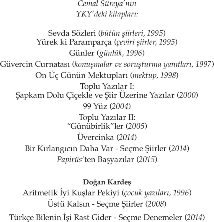 Üstü Kalsın - Seçme Şiirler - Cemal Süreya