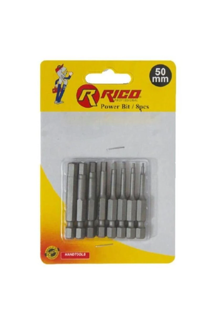 Rıco 005-KK1132 50MM 8 Parça Allen Bits Uç Seti