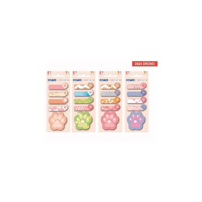 Gıpta K011400-5001 Yapışkan Not Pati Desenli